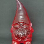 Small, red gnome.